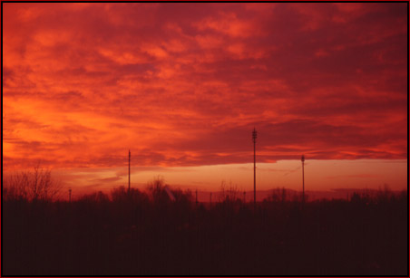 Der Himmel am 2. Dezember. Morgens gegen 7.30 Uhr